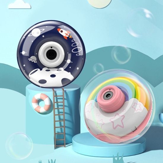 동글동글 도넛 모양 뮤직 라이트 비눗방울 버블 머신