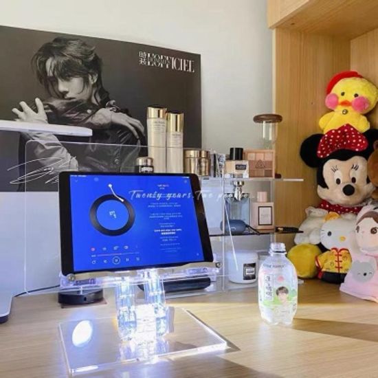 투명 아크릴 눕서대 패드 거치대 독서대 받침대 2size