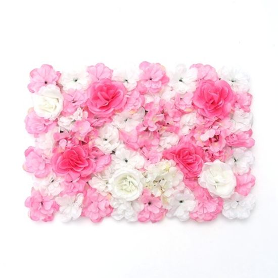 플라워월 조화 꽃벽 FL29(60x40cm)인조꽃인테리어소품