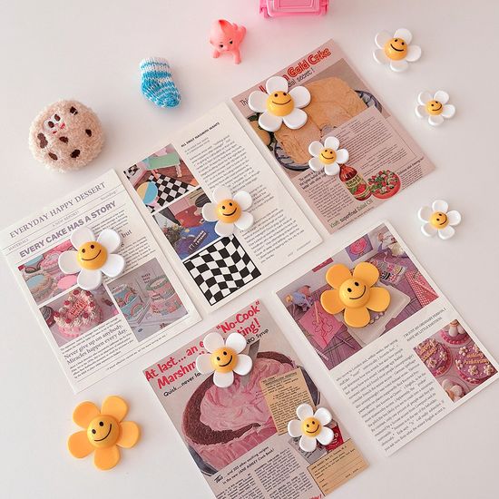 스마일 플라워 자석 세트(4종)