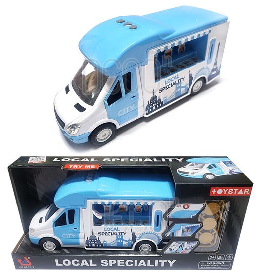 사운드 햄버거 푸드트럭 불빛 미니카 완구 장난감