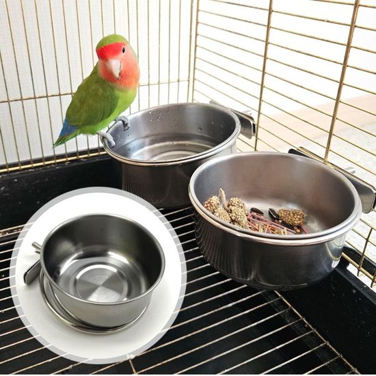 PARABU-2384-걸이형 스텐 앵무새 모이통 대(WFDEE3C)