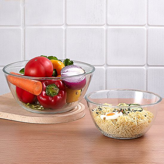 내열유리 믹싱볼 2P세트 (직경:2123cm)