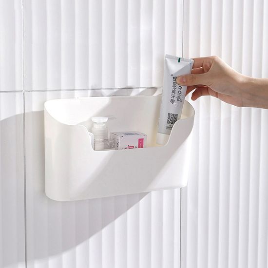 라운더 주방 욕실 용품 벽수납 정리 바구니 보관함