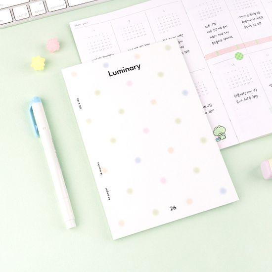 [대시앤도트] 2026 루미너리 먼슬리 다이어리(날짜형)