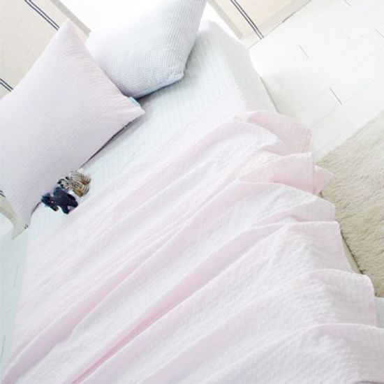 퓨어 핑크 리플지 여름침구 set