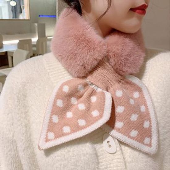 파베르 예쁜 털 스카드 겨울 쁘띠 목도리 머플러