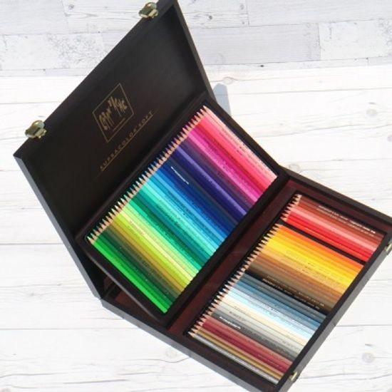 까렌다쉬 수채용-수프라컬러 80색 우드박스 3888.480