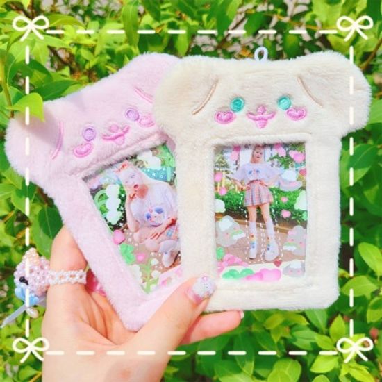 설기일러스트 멍멍 플러피 포카홀더 2종