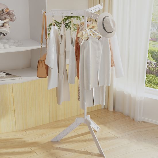 접이식 스탠드 이동식 행거 선반 시스템 옷장 옷걸이