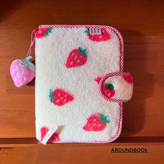 딸기우유 북커버 콜북 호보니치  A6  책커버 다이어리커버 패브릭