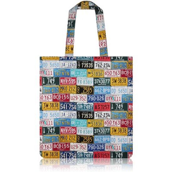 nother License Plates Flat Tote Bag (Various) / 나더 라이센스 플레이트 플랫 토트백