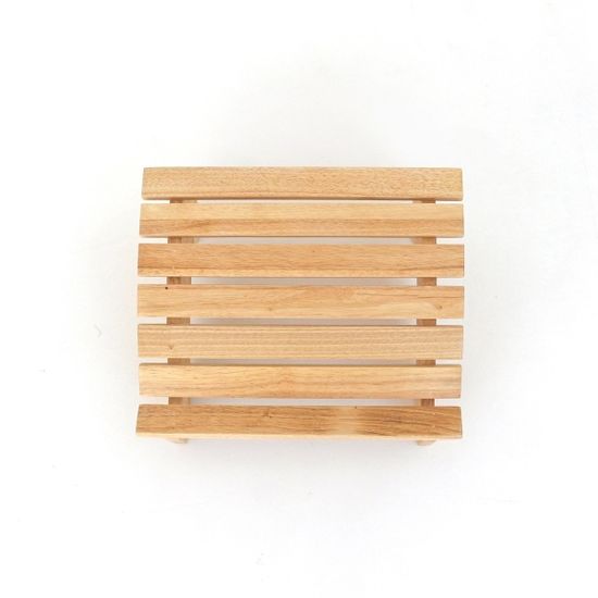 에코상사 고무나무 원목 발받침대