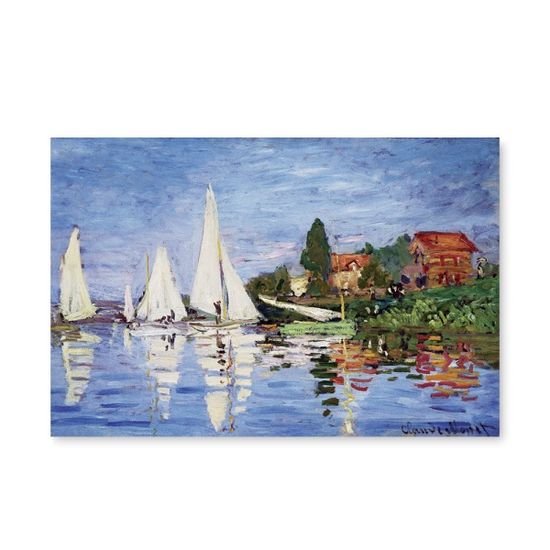 모네 - 아르장퇴유의 요트 경주, 캔버스 액자