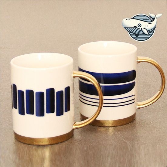 골드 머그 커플용 디자인 커피컵(WFHIB4Y)