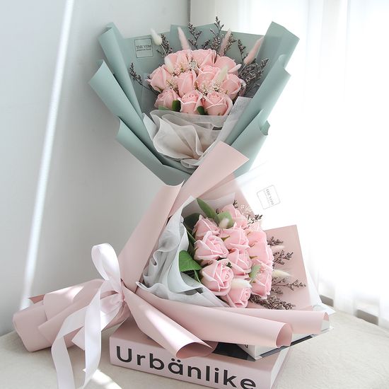 비누꽃다발 10송이 로즈데이 성년의날 졸업식꽃다발