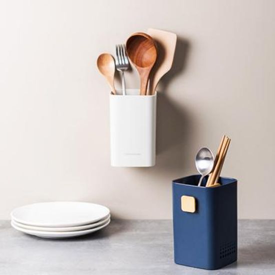모던 벽거치 물빠짐 수저통 수저 보관함 꽂이 정리함