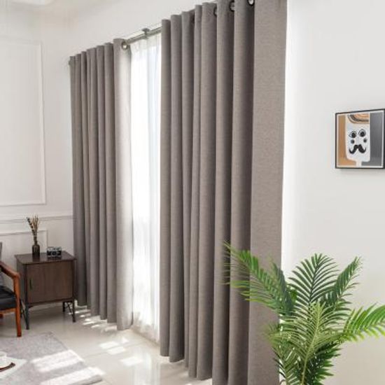 늘밤 아일렛 항균 암막커튼 애쉬 160이하