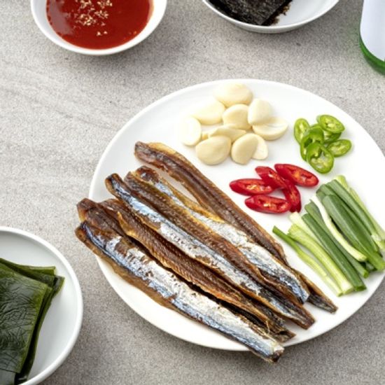 해풍으로 건조한 구룡포 햇 과메기 야채세트 소 10미