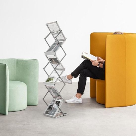 롬앤글라스 북타워 북선반 매거진랙 잡지꽂이 진열대