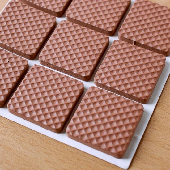 사각2.5cm 긁힘방지 바닥보호패드18p세트/미끄럼방지