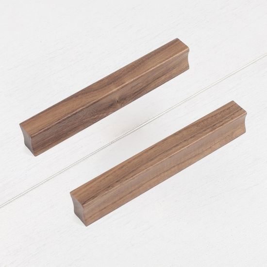 홈앤 나무 가구손잡이 2p세트 우드 옷장 원목손잡이