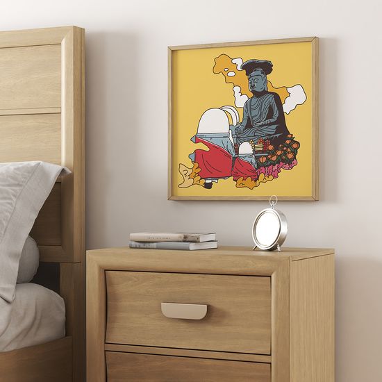 관봉 석조여래좌상, 진현수 작가 그림