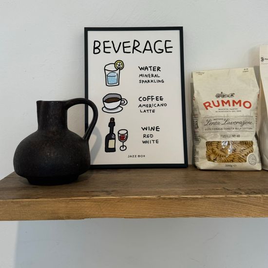 BEVERRAGE 메뉴판 포스터