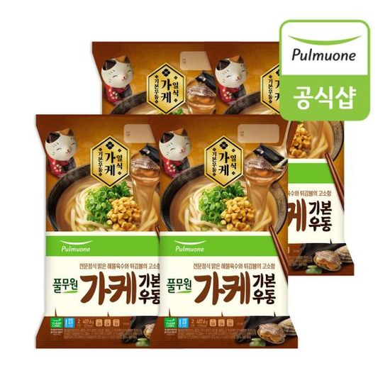 풀무원 가케우동 407.6g(2인분) x 4봉