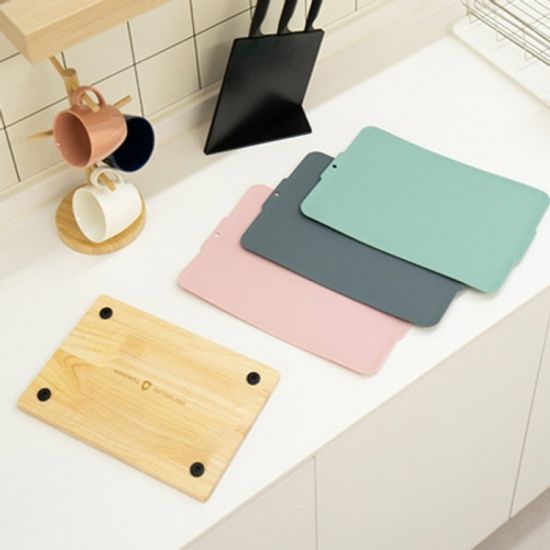 몽크로스 항균 TPU 원목 도마 2종 세트 360X250
