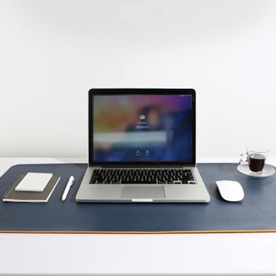 오피스 양면 심플 듀얼컬러 와이드 가죽 데스크 패드