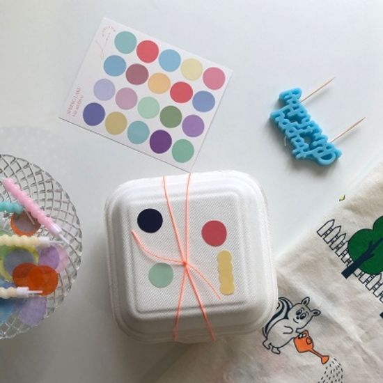 via archive colour 도트스티커 3장모음