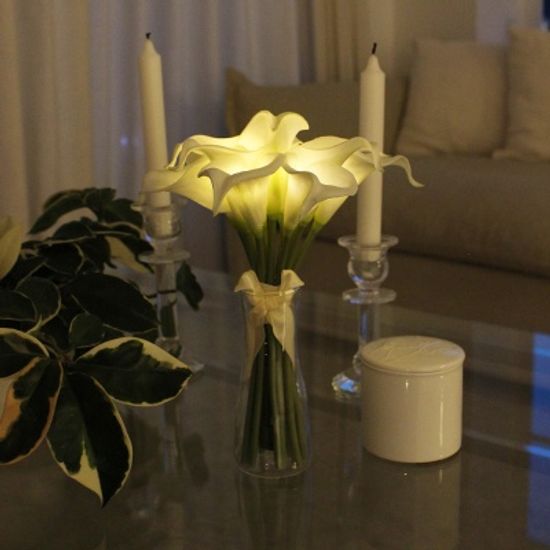 [via k studio] 화이트카라부케 LED 무드등