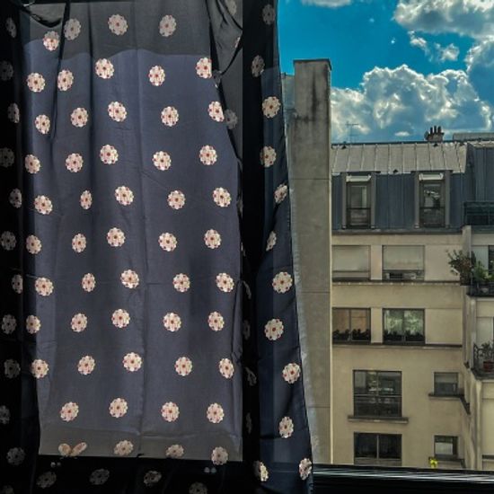 한국 전통 패브릭포스터 15 나비떨잠 흑색