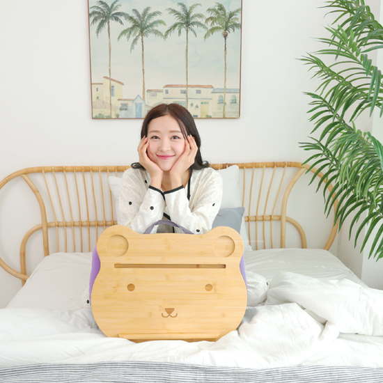 힐링베어 쿠션테이블 프리미엄 3세대 라벤더