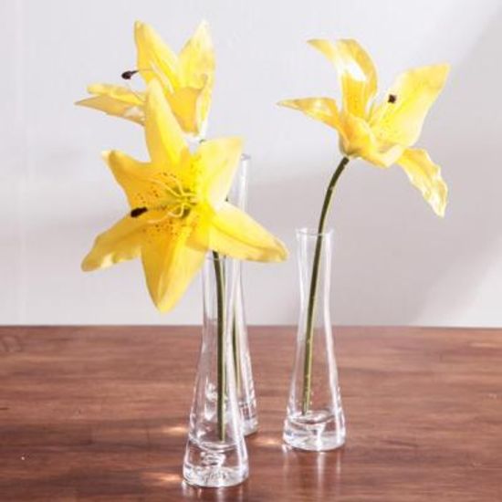 타이니 백합 플레어 화병 세트 옐로우
