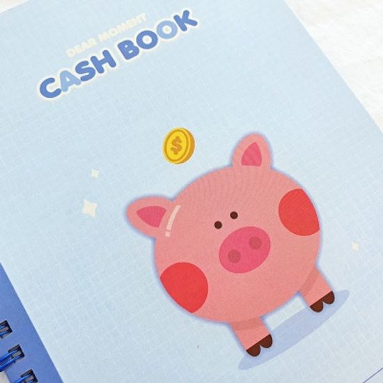 A5 링제본 가계부(캐시북) 다이어리-돼지저금통
