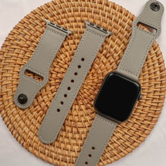 [오늘도착/필름증정] 애플워치 단추 가죽 스트랩