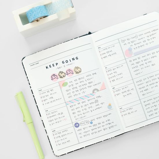 컴포지션 위브 만년필 다이어리