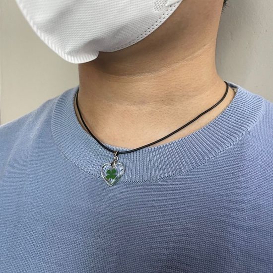 행운고리 투명 네잎클로버 키링(WFJY311)