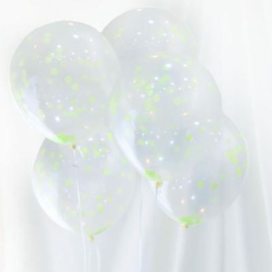 컨페티 파티풍선세트 (종이연그린)