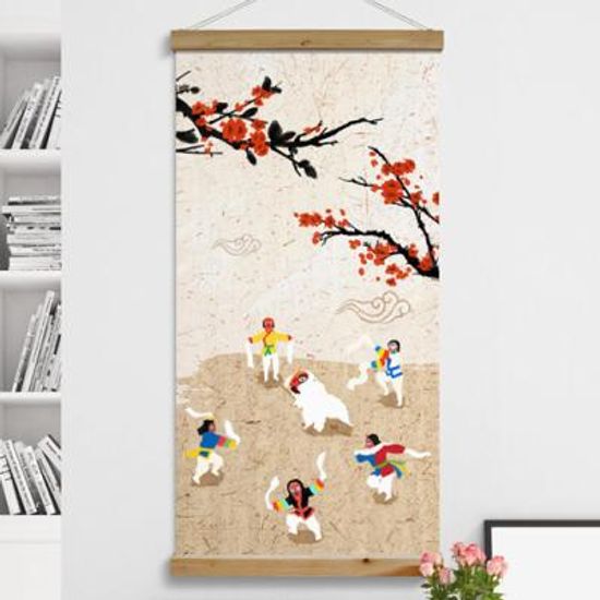 ie296-우드스크롤_60CmX120Cm_-한국의가을수묵화