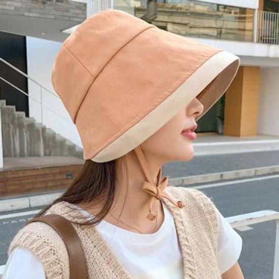 도지루 여성 넓은 양면 챙모자 벙거지 버킷햇