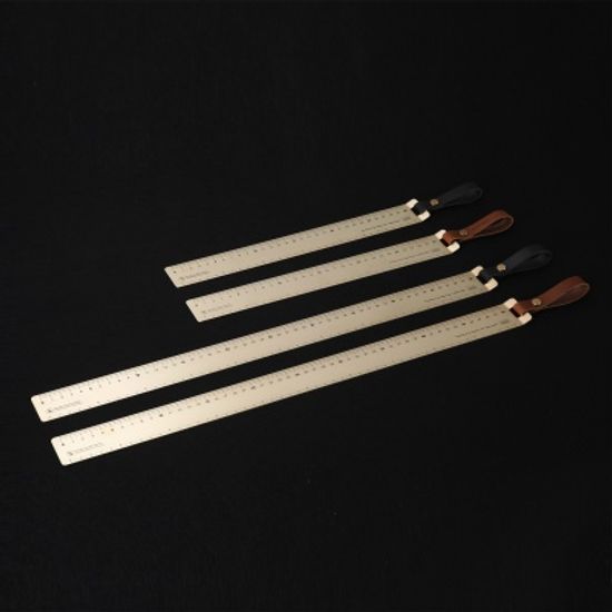 로그 전문가용 황동자 50cm (Wide type)-Brass Ruler