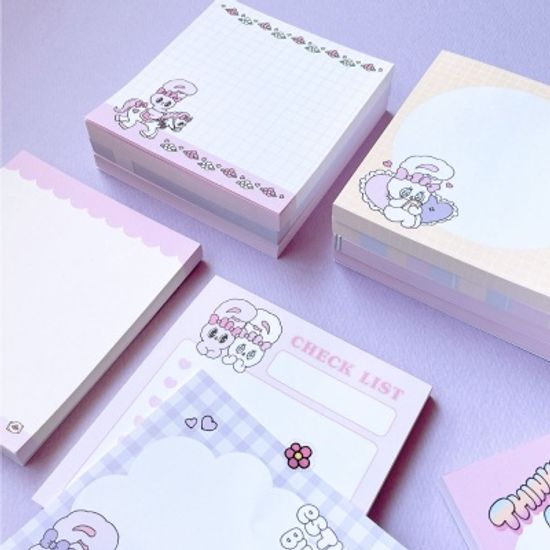 에스더버니 버블리 메모패드(8디자인 1세트 랜덤)