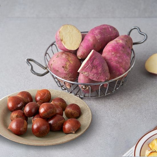 당진 호박고구마 4.5kg(특)+공주알밤 500g(대)