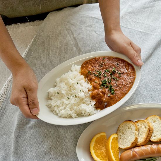 사투르니아 로마 타원 딥오발 플레이트 24cm