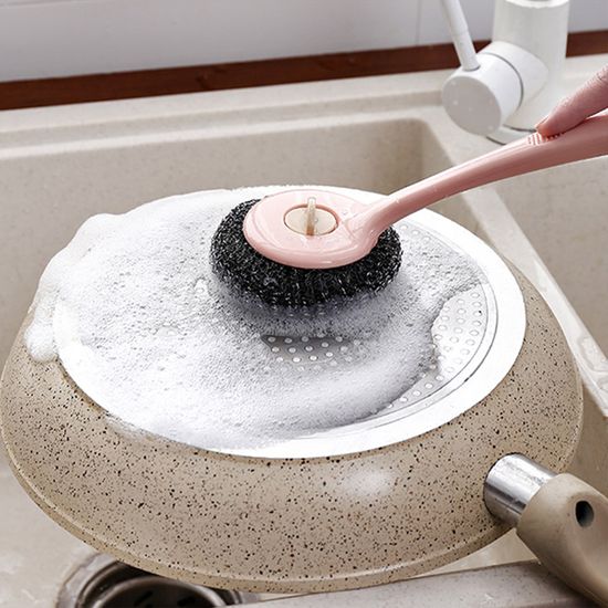 손잡이로 편리한 주방 손잡이 철수세미(리필10개포함)