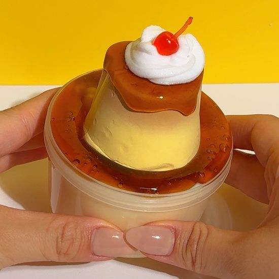 [젤시스] 커스터드 푸딩 슬라임 / 쫀득말랑 점토섞기 