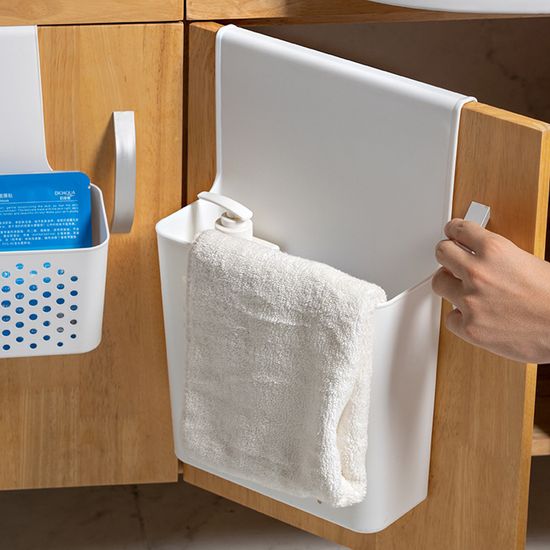 싱크대 도어 걸이형 다용도 수납바구니 바스켓 2size